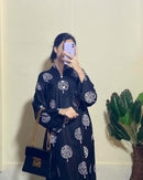 Tree Print 2pc Dress Stuff: Linen Print For Girls DRESS JJ WHOLESALE JJ WHOLESALE
