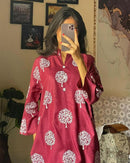 Tree Print 2pc Dress Stuff: Linen Print For Girls DRESS JJ WHOLESALE JJ WHOLESALE